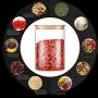 Glass Sealed Jars, Moisture-Proof Kitchen Food Containers, Storage Of Spices/Pasta/Oatmeal/Coffee Beans