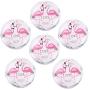 6PCS Deer Flamingo Print Food Storage Tin Jars with Lid for Candle DIY, Candies, Hair Accessories