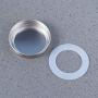 BESTONZON 3 Pcs Stainless Steel Mason Jar Lid with 3 Sealing Rings,Seals/Leak Proof/,Storage Caps for Ball Jars and More(7.2 x 7.2 x 1.5 cm)
