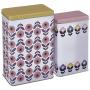 Premier Housewares Joni Storage Canisters, Multi-Colour, Rectangular, Set of 2