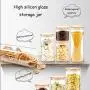 WANGLXST Food Storage Container Set, Clear Glass Jars Airtight Canister Kitchen with Bamboo Lids, for Candy, Cookie, Rice, Sugar, Flour, Pasta, Nut, Transparent WANGLXST Food Storage Container Set, Clear Glass Jars Airtight Canister Kitchen with Bamboo Lids, for Candy, Cookie, Rice, Sugar, Flour, Pasta, Nut, Transparent