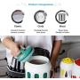 Ceramic Pottery Cereal Containers Canister Cookie Jar, Airtight Food Storage Containers Bins with Lids Large for Kitchen Pantry Organization Flour Coffee Candy Bulk, 750mL/1.5L/2.5L