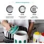 Contenants en céramique pour céréales, pots à biscuits, avec couvercle, contenants de rangement alimentaire hermétiques pour placards cuisine, idéal pour farine, café, bonbons, grands (750mL/1.5L/2.5L). Contenants en céramique pour céréales, pots à biscuits, avec couvercle, contenants de rangement alimentaire hermétiques pour placards cuisine, idéal pour farine, café, bonbons, grands (750mL/1.5L/2.5L).
