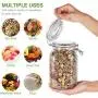 BESTONZON Airtight Glass Canister Set,2pcs Food Storage Jar Storage Container with Seal Clamp for Dry Food Kitchen Canning Cereal,Pasta,Sugar,Beans,Spice(1.5L) BESTONZON Airtight Glass Canister Set,2pcs Food Storage Jar Storage Container with Seal Clamp for Dry Food Kitchen Canning Cereal,Pasta,Sugar,Beans,Spice(1.5L)