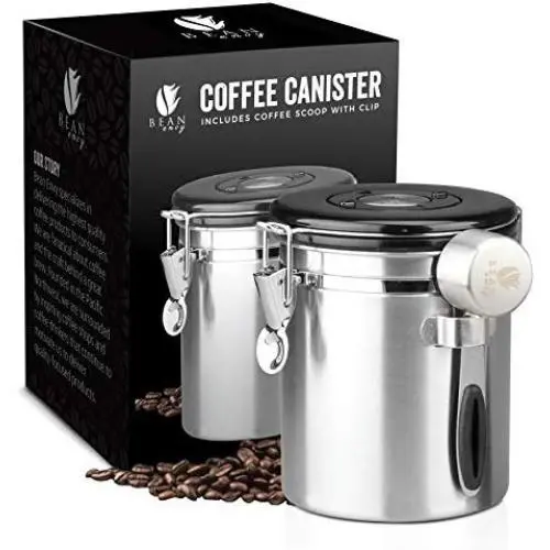 Boîte Hermétique de Conservation pour Café – 473 ml – Couvercle Articulated à Gaz CO2 et Suivi Journalier/Mensuel Numérique – Coffre en Acier Inoxydable pour Café en Graines ou Mouture Boîte Hermétique de Conservation pour Café – 473 ml – Couvercle Articulated à Gaz CO2 et Suivi Journalier/Mensuel Numérique – Coffre en Acier Inoxydable pour Café en Graines ou Mouture