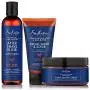 Shea Moisture Männer Shave Care Set, Teebaumöl & Sheabutter Aftershave Elixir | Afrikanisches Schwarzes Seife & Sheabutter Gesichtsreinigung & Peeling-Reinigungsmittel