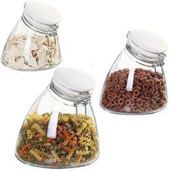 Glass Sealed Jars, Kitchen Household Grain Containers, Storage Spices/Oatmeal/Beans/Coffee Beans