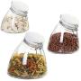 Glass Sealed Jars, Kitchen Household Grain Containers, Storage Spices/Oatmeal/Beans/Coffee Beans