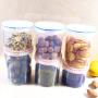 BESTONZON Airtight Food Storage Container Transparent Food Grains Crisper Seal Home Kitchen containers