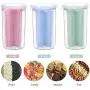 Bouteilles Pots Rangement Cuisine Graines Riz Farine Récipient Nouilles Boîte Joint Vert