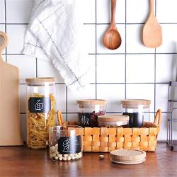 Kitchen Food Storage Jar Airtight Food Storage Kitchen Glass Jar Moisture-Proof Home Multi-Purpose Jam Bottle Cruet Serbatoio Di Vetro Creativo (Color : S)