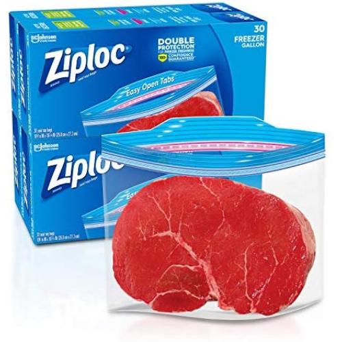 Ziploc Freezer Bags, Gallon, 4 Pack, 30 ct (120 Total Bags)