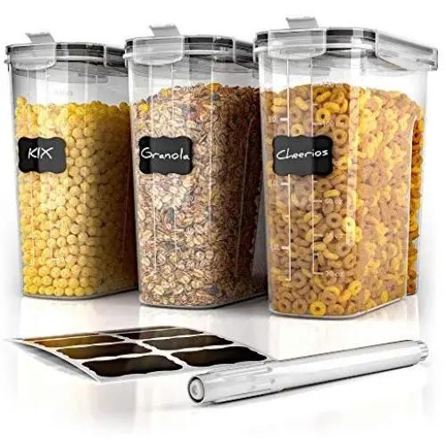 BPA-Freier Lebensmittelbehälter-Set – 3-teilig mit Gratis-Etiketten & Stift – von Simple Gourmet