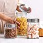 Glass Sealed Jars, Moisture-Proof Kitchen Food Containers, Storage Of Spices/Pasta/Oatmeal/Coffee Beans
