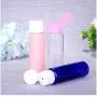 12 Stück 30 ml / 1 oz Leere Plastikblaue Flip-Kappe-Flasche Becherbehälter für Toner Reise Kosmetik Lotion Make-up Cremes Proben Dosierflasche für Shampoos Gele Emulsionen