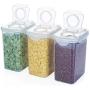 Plastic Sealed Jars, Kitchen Fresh-Keeping Food Containers, Storage Oatmeal/Beans/Fruit