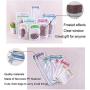 YAIKOAI 15 Pieces Mason Jar Zipper Bag Reusable Airtight Seal Food Storage Bags Snack Tea Sandwich Candy Ziplock Bags for Travel Camping Picnic-S+M+L