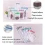 YAIKOAI 15 Pieces Mason Jar Zipper Bag Reusable Airtight Seal Food Storage Bags Snack Tea Sandwich Candy Ziplock Bags for Travel Camping Picnic-S+M+L