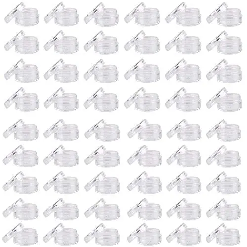 Bouteilles en Plastique 2g/2ml,3g/3ml,5Gram/ 5ML, Récipients Cosmétiques, Pots Échantillons (110 Pièces) Bouteilles en Plastique 2g/2ml,3g/3ml,5Gram/ 5ML, Récipients Cosmétiques, Pots Échantillons (110 Pièces)