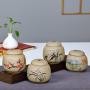 Wake Up Tea Cans Porcelain Jar tea Canister tea Storage Chests tea Set-a