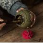 RUIKA Tea Storage Containers Chinese The mythical wild animal PiXiu Tea Tins Food Storage Jar, Ceramics Tea Canister Traditional Tea