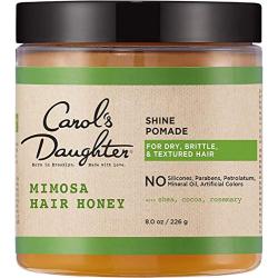 Carols Daughter Mimosa Hair Honey Shine Pomade For Dry Hair and Textured Hair, with Shea Butter and Cocoa Butter, Paraben Free Hair Pomade, 8 fl oz (Packaging May Vary)