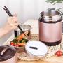 ZL-CHUFANG Lunch Box Vacuum Insulated Flask for Hot Food, Stainless Steel Soup Thermos porridge Food Jar with Handle, Food Storage Carrier Container Bento Box enjoy a hot lunch on the go.