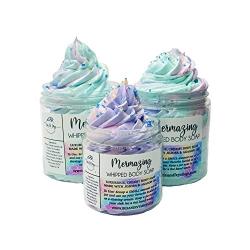 Mermazing Whipped Body Wash - 4 Ounce Luxurious Body Frosting - Mermaid Themed Foaming Body Wash