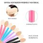 Eyeshadow Applicators,MORGLES 200PCS Disposable Dual Sides Eye Shadow Sponge Applicators Disposable Eyeshadow Applicator Brushes Tipped Oval Makeup Tool-Multicolor