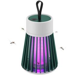 Electric Mosquito Killing Lamp Portable USB LED Light Mosquito Trap for Home Bedroom Outdoor Camping (Green)