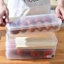 FGDJEE Food Storage Containers Refrigerator Bin Plastic Food Containers Space Saving Easy Snap Lock BPA Free Kitchen Use (B)