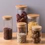 Glass Sealed Jars, Kitchen Household Grain Storage Tanks, Storage Spices/Pasta/Oatmeal/Coffee Beans