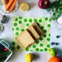 Beeswax Wraps For Food Reusable Assorted 3 Pack, Easy To Use And Clean, Eco Friendly beeswax Food Wraps - 1 Small, 1 Medium, 1 Large