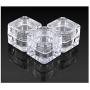 RONRONS 20 Pack Empty Plastic Cosmetic Samples Containers, 5g Clear Container Jar with Screw Lid