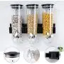 Conteneurs de Rangement pour Boîtes d'Aliments 1-2L, Seaux, Fixation Murale - Distributeur d'Épices Divers, Pot à Visser Étanchéifié avec Tasse et Base. Conteneurs de Rangement pour Boîtes d'Aliments 1-2L, Seaux, Fixation Murale - Distributeur d'Épices Divers, Pot à Visser Étanchéifié avec Tasse et Base.
