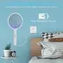 Électrochoc Bug Zapper Racket 1 Pack, Lampe-Piège à Moustiques 3 en 1 avec Raquette, Rechargeable USB, Piège à Insectes Intérieur/Extérieur, Grille en Maille 3 Couches Électrochoc Bug Zapper Racket 1 Pack, Lampe-Piège à Moustiques 3 en 1 avec Raquette, Rechargeable USB, Piège à Insectes Intérieur/Extérieur, Grille en Maille 3 Couches