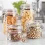 Oggi 4-Piece Acrylic Canister Set with Airtight Lids and Acrylic Spoons-Set Includes 1 each 28oz, 38oz, 59oz, 72oz Oggi 4-Piece Acrylic Canister Set with Airtight Lids and Acrylic Spoons-Set Includes 1 each 28oz, 38oz, 59oz, 72oz