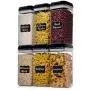 Shazo Airtight Food Storage Container (Set of 6) - BONUS Measuring Cups & Spoons Set - Labels & Marker - Durable Plastic - BPA Free - Clear Plastic w/Lids - Air Tight Snacks Pantry & Kitchen Container Shazo Airtight Food Storage Container (Set of 6) - BONUS Measuring Cups & Spoons Set - Labels & Marker - Durable Plastic - BPA Free - Clear Plastic w/Lids - Air Tight Snacks Pantry & Kitchen Container
