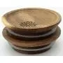 Akazienholz Deckel für Weck- und/oder Oui-Gläser, Einzelstück, (1 Stück)