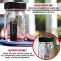 Masontops Jar Safe - Child Proof Herb Container - 2PK - Airtight Storage - Regular Mouth Jar Lock - Stash Bottle Locker Masontops Jar Safe - Child Proof Herb Container - 2PK - Airtight Storage - Regular Mouth Jar Lock - Stash Bottle Locker