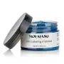 MOFAJANG Haarfarbe Wachs, Instant Haarwachs, Temporäres Frisiergel 120 ml, Haarpomade, natürliches Frisierwachs für Männer und Frauen Party-Cosplay (Blau)