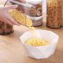 Cereal Storage Containers Dispenser Cookie Jar Plastic with Lids Airtight Bpa Free Large, Food Storage Containers for Kitchen Pantry Organization Canister Candy Bulk, 3-Pieces (Size : 900mL)