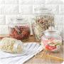 Kitchen Glass Sealed Jars Lid Storage Bottle Food Candy Tea Container Caning Sealing Household Storage Tool,350 Ml