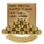 31pcs 1oz/30ml Gold Aluminum Tin Jar with Screw Lid and Blank Labels 31pcs 1oz/30ml Gold Aluminum Tin Jar with Screw Lid and Blank Labels