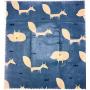 Beeswax Food Wraps Assorted Set of 3, Eco Friendly,100% Cotton fabric, All natural, 1 Small, 1 Medium, 1 Large, Fun prints: Whales, Bees, Foxes