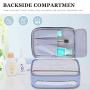 FYY Toiletry Bag, Travel Cosmetic Bag Wash Gargle Bag Large Capacity Zippered Organizer with Top Handle for Men Women Blue