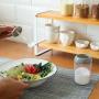 TOPBATHY Transparent Spice Storage Jar Seasoning Bottle Glass Condiment Storage Pot Sugar Salt Container With Lid And Spoon For Home Kitchen (Grey)
