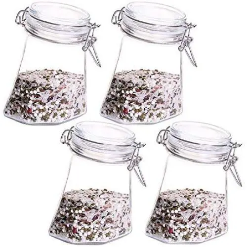 Bouteilles en verre étanches, contenants de cuisine anti-humidité, stockage des épices/kimchi/avoine/grains de café