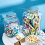 Diamond Star Glass Jar 1.5 Gallons Candy Jars Cookie Storage Containers with Brushed Tin Lid