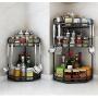 Spice Rack, Kitchen Free Standing Condiments Spice Rack Countertop Storage Cupboard For Seasoning Jars And Utensils Holder WSJF (Size : 24 x 24 x 64 cm)